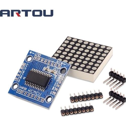 MAX7219 Dot Matrix Module Microcontroller LED Module Display Module MAX7219 DIY Kit
