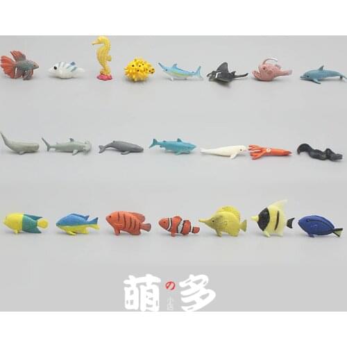 Sea Animal Model Clownfish Tropical Marine Fishes Colored Small Fish Miniature Scene Material Figurine Action Figure Toys Decor
