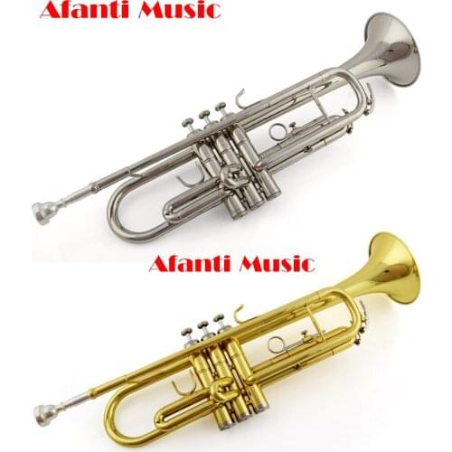 Afanti Music/ Brass Gold Lacquer Trumpet (ATR-100)