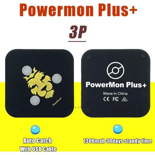 New 3P Auto Catch Powermon Bluetooth-compatible Smart Interactive Figure Toys for Pokemon Go Plus with Rechargeable Battery