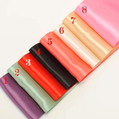 4" 100mm solid double faced satin ribbon for wedding party,100yard/color free shipping