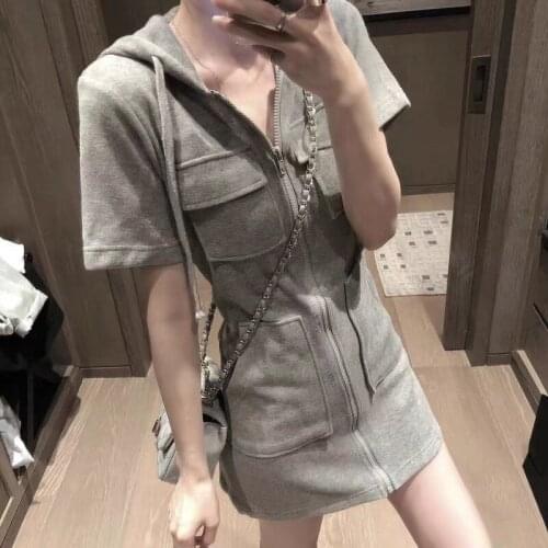 Autumn winter hooded slim sweater dress women 2020knit dress female sweater bodycon warm thick dress