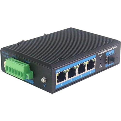 Industrial Ethernet Switch Optical Fiber Transceiver Gigabit 1 Optical 1/4/8 RJ45 Connector SFP Network Monitoring Switch Rail