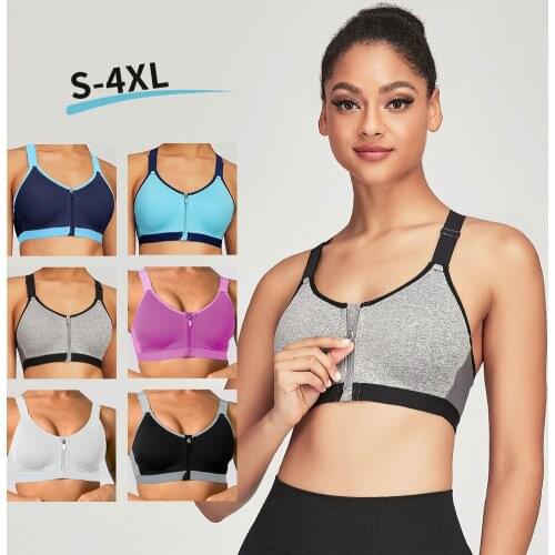 Sports Bra Push Up Crop Tops Shockproof Underwear Fitness Gym Hollow Breathable Top Sexy Running Yoga Bra Sportswear Large Size