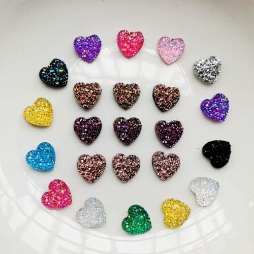 New 8mm pearl heart-shaped flat back rhinestone jewelry DIY decoration scrapbooking nail art decorations 200pcs/ lot