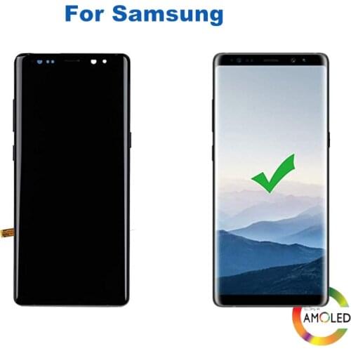 SUPER AMOLED Display For SAMSUNG Galaxy NOTE 8 LCD N950 N950F Display For Note8 Touch Screen Replacement