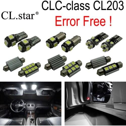 14pcs LED bulb interior dome light Kit For Mercedes Benz CLC class CL203 CLC160 CLC180 CLC200 CLC220 CLC230 CLC250 CLC350