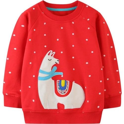 Girls' Sweatshirt Crew Neck Embroidered Terry Sweatshirt Toddler Girl Fall Clothes Fall Boutique Outfits Baby Fashion Clothes