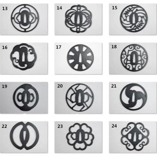 High Quality Japanese Iron Guard Tsuba For Samurai Katana Sword Knife Guard Wakizashi HandMade DIY Fittings
