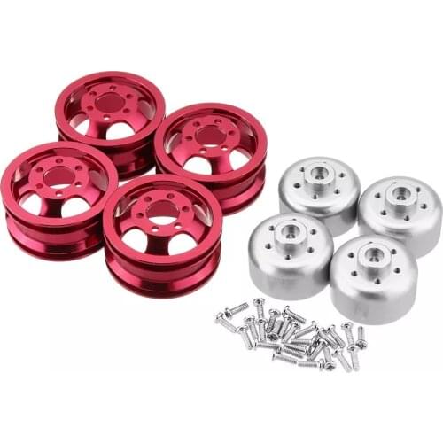 Wpl Upgrade for WPL B1 B-1 B14 B-14 B16 B-16 B24 B-24 C14 C-14 B36 with Screws RC Car Parts Metal Wheel Rim Kit Wheel Hub