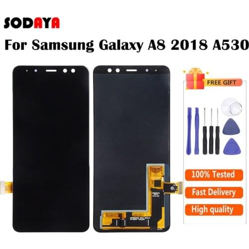 5.6" TFT For SAMSUNG GALAXY A8 2018 A530 A530F LCD With Touch Screen Digitizer Assembly Replacement Parts Free Shipping