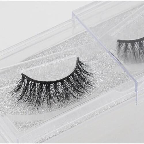1 pair 3D mink eyelash Handmade crossing lashes thick Natural False Eyelashes for Beauty Makeup