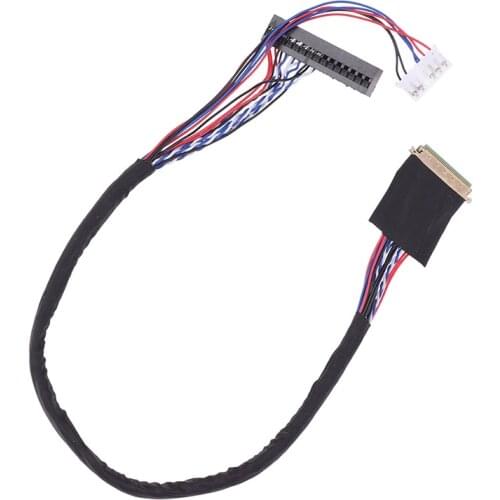1PC New Arrival 40 Pin 1 Channel 6 Bit LED LCD LVDS Screen Cable For Display