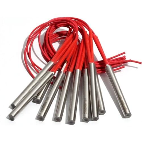 10PCS 12mm 80~95mm 201SUS Single Head Dual Heating Tube 110V/220V/380V 250W/280W Cartridge Heater Resistance Element
