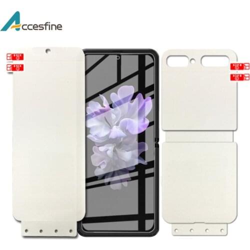 2PCS 15D Front Back Screen Protector Hydrogel Film For Samsung Galaxy Z Flip Clear Soft Protective Gel Not Glass