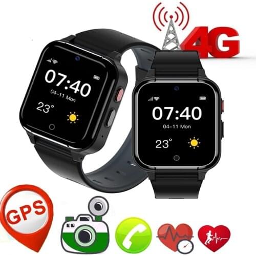 4G Smart Video Call Watch Elderly Old Man Heart Rate Blood Pressure Monitor GPS WIFI Trace Locate Camera Thermometer Smartwatch