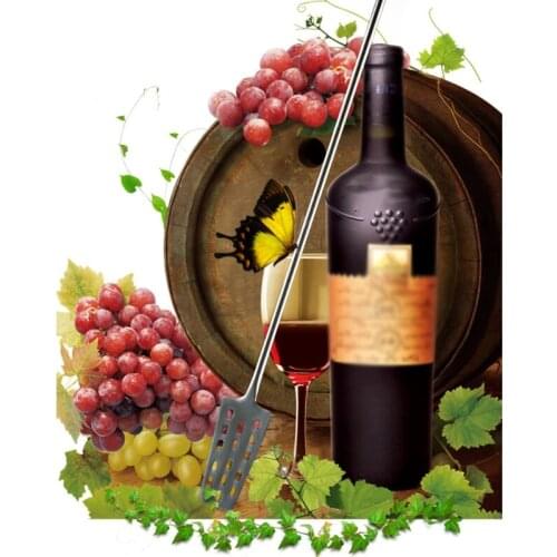 60.5cm Stainless Steel Wine Tun Mixing Stirrer Paddle Homebrew with 15 Holes Home Kitchen Bar Beer Wine Brewing Tools