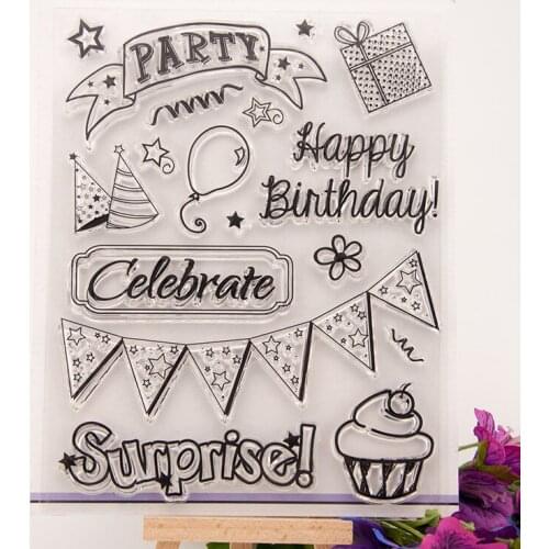 Scrapbook DIY photo album chapters rubber product transparent seal stamp card hand account party