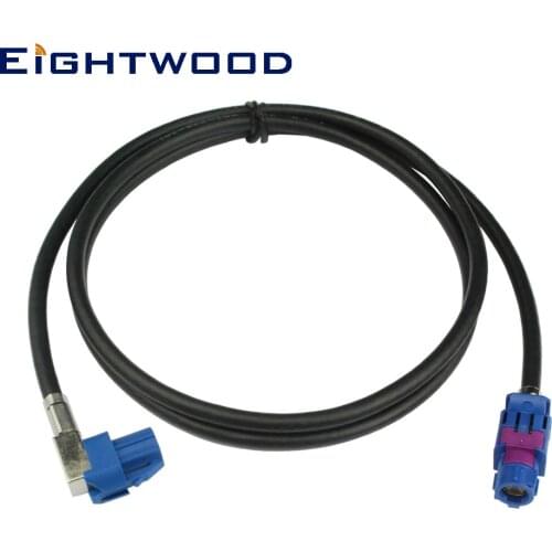 Eightwood New Vehicle High-speed Transmission FAKRA HSD C Signal Blue LVDS Adapter 120cm Shielded Dacar 535 4-Core Cable