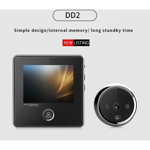 2.8" LCD Screen Electronic Door Viewer Bell IR Night Door Camera Photo Recording Digital Door Viewer Smart Peephole Doorbell