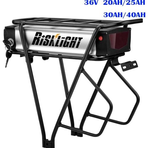 Rear Rack style 36V 35Ah 30AH E-Bike battery 500W 1000w 36Volts Lithium ion Electric Bike Bafang Batteries for BBS02 BBS01 500W