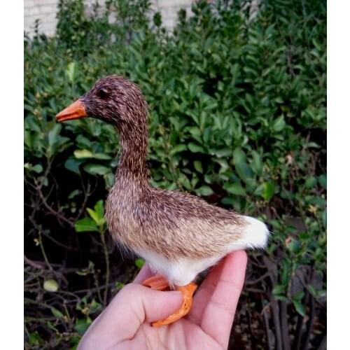 Small cute simulation duck toy polyethylene&furs lovely duck model gift about 13x12x6.5cm 1058