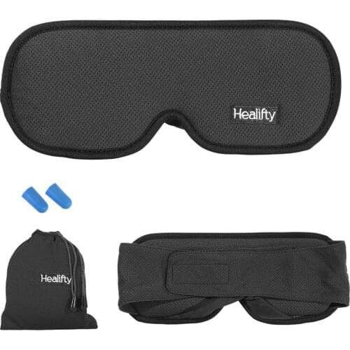 Healifty 3D Sleeping Mask for Men Eye Cover Night Blindfold Eyeshade with Adjustable Strap