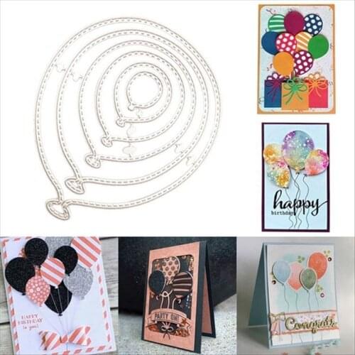 Balloons of all sizes Metal Cutting Dies for DIY Scrapbooking Album Paper Cards Decorative Crafts Embossing Die Cuts