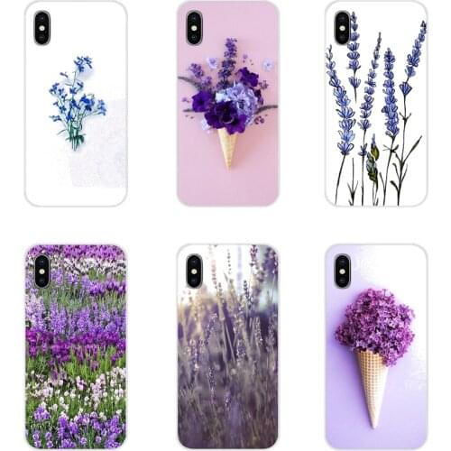 Mobile Phone Covers For Huawei Nova 2 3 2i 3i Y6 Y7 Y9 Prime Pro GR3 GR5 2017 2018 2019 Y5II Y6II Simple lavender Purple flowers