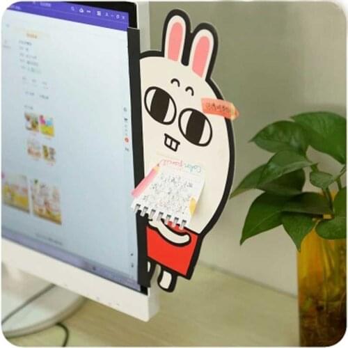 Cartoon Animal computer message board display acrylic notes posted convenient monitor screen side sticky notes message board