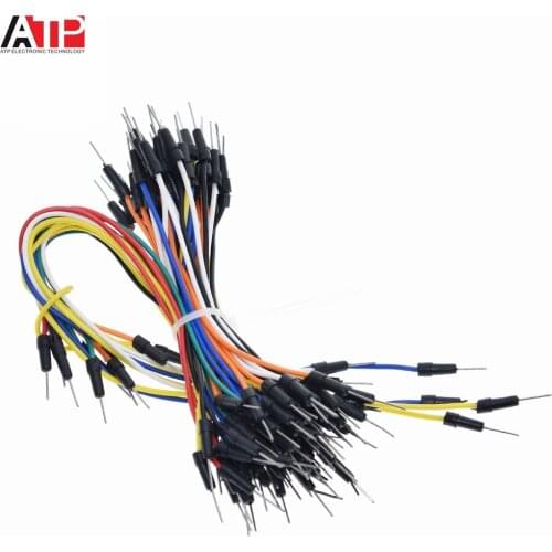 Great IT Smart Electronic DIY kit 65PCS Jump Wire Cable Male to Male Flexible Jumper Wires for Arduino Breadboard wire DIY