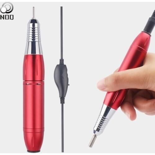NOQ Nail Drill Polishing Pen Manichine 25000Rpm For Manicure Pedicure Tools 6 Pcs Polish Head Sets Nail File Nail Art Tools