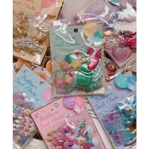 21pcs Japan Anime homemade laptop stickers Balloon hand account album decorative diary scrapbooking