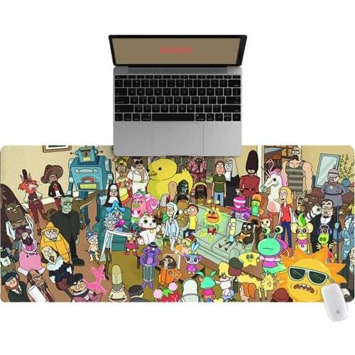 Office Computer Desk Mat Table Big Mouse Pad Cartoon Character Collection Laptop Cushion Desk Non-slip Mat Gamer Mousepad Mat