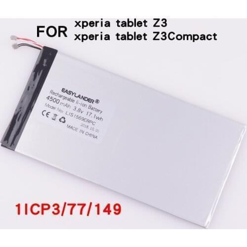 NEW Best quality LIS1569ERPC battery for Sony Tablet Z3 Tablet Z3 Mini Tablet Z3 Compact battery L1S1569ERPC battery 4500mAh