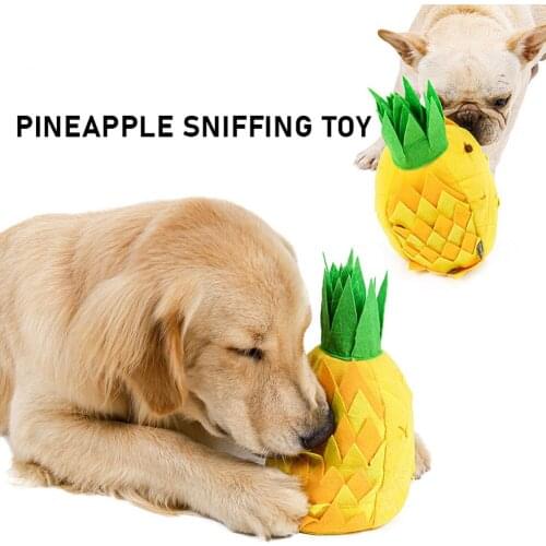 Plush Pineapple Dog Mat Hide Food Training Toys Stress Release Pad Pet Supply Small Large Dogs Plush Training Toys Pets Supplie