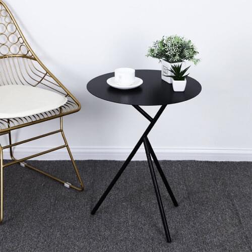 Simple house and home iron art tea table Guesthouse roundness Small tea table house and home corner dining hall coffee table