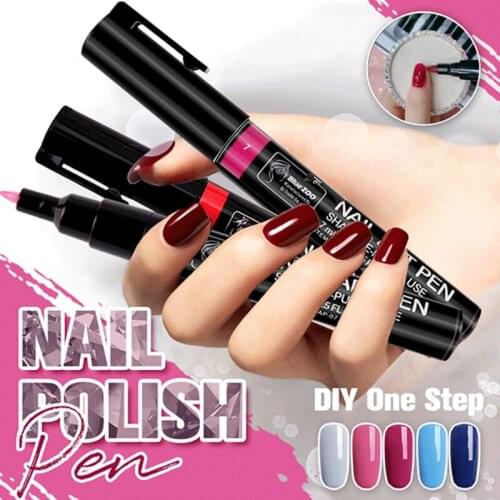 DIY One Step Nail Polish Pen for 3D Nail Art DIY Decoration Nail Art Pen for Girls Women