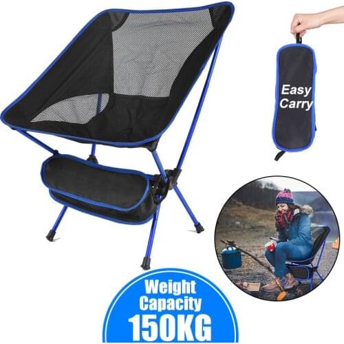 Superhard High Load Travel Chair Outdoor Ultralight Folding Camping Chair Portable Beach Hiking Picnic Seat Fishing Tools Chair