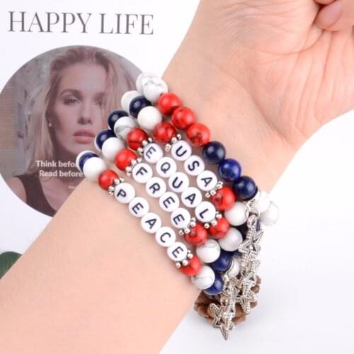2019 New Design Fashion Women Jewelry Beads Bracelets Classic Charm Star Natural Mineral Stone Bracelet For Men Gifts Wholesale