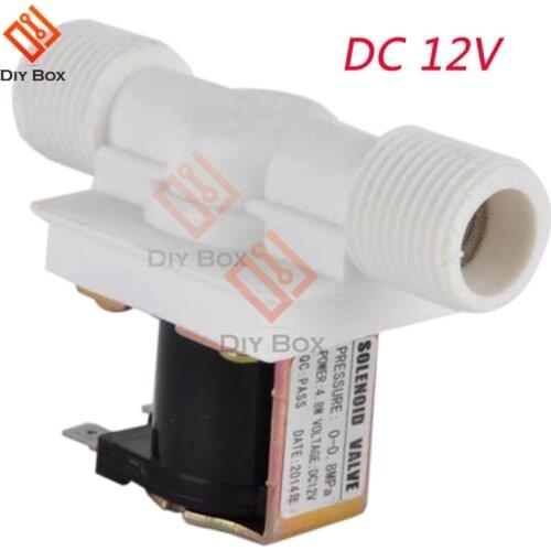 1/2" N/C DC 12V 24V AC 220V Magnetic N/C Electric Solenoid Valve Water Air Inlet Flow Switch