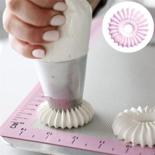 2 Sizes Diy Nozzle Stainless Steel Dessert Cake Decorating Tips Kitchen Accessories Cookie Bis Icing Piping Cream Pastry Bag