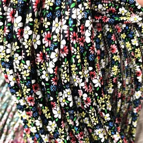 5M/Lot Jewelry Making Findings DIY Phone Chain 6mm Floral Black Cord Leather Round Rope Bias DIY Bracelet Chocker Necklace Craft