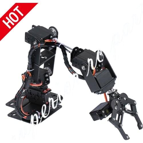 6 DOF 6Dof Arm Robot Manipulator Metal Alloy Mechanical Clamp Claw Kit MG996R YF-6125MG for Arduino Robotic Education