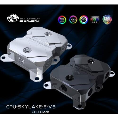Bykski CPU-SKYLAKE-E-V3 Intel CPU Water Block For LGA3647/SKYLAKE POM/Metal Available Black/Silver New Arrival