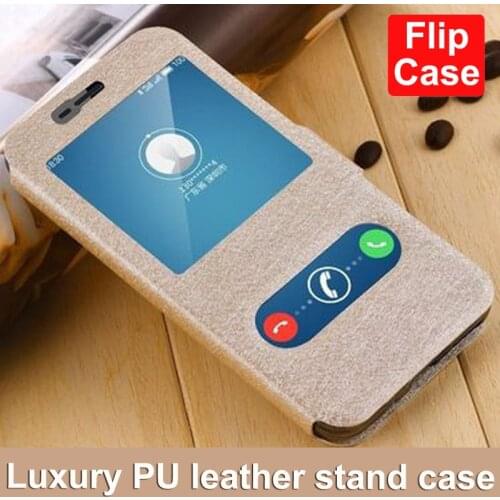 Cover For Meizu M2 mini case M2Mini PU Leather open Window Phone Cases For MEIZU M2 Mini meilan2 meilan 2 M578M 5.0" flip case