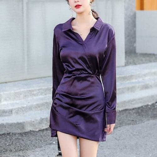 DULITINA Fashionable Shirt Dresses
