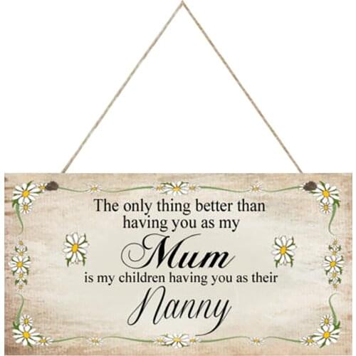 Mothers Day Decor Sign Mason Wood Hanging Decorative Board Sign Plate For Rustic Home Decoration Kitchen Wall Decor Gift Tags 5