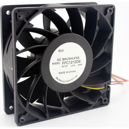 FFC1212DE Original For 12cm 12038 120mm DC 2.4A ball bearing fan violence powerful case fan