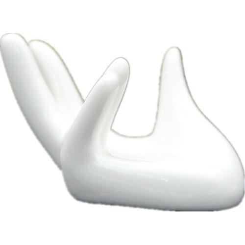 Hand Shape 1 Pcs Ceramic Soft or Hard Boiled Egg Cup Holder (Egg holder) for Breakfast Brunch Egg Holder Container Egg Tools